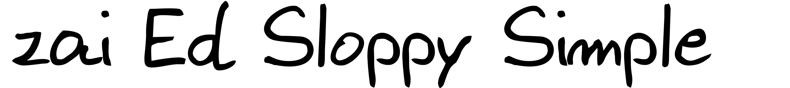 zai Ed Sloppy Simple