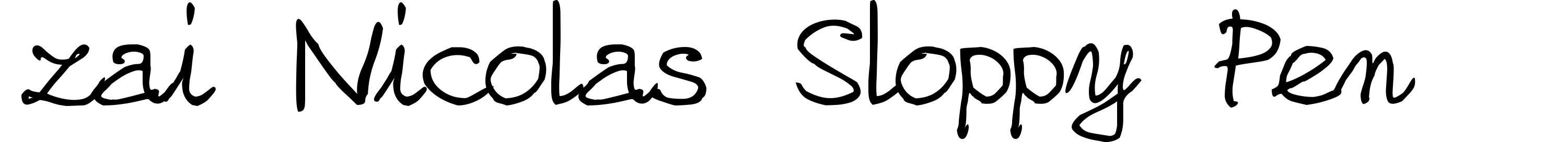 zai Nicolas Sloppy Pen