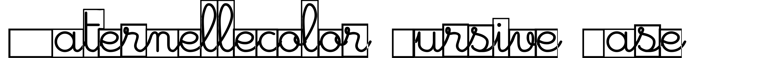 Maternellecolor Cursive Case