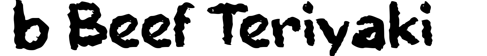 b Beef Teriyaki