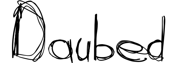 Daubed