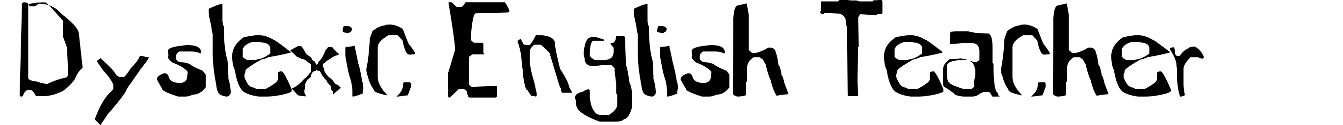 Dyslexic English Teacher