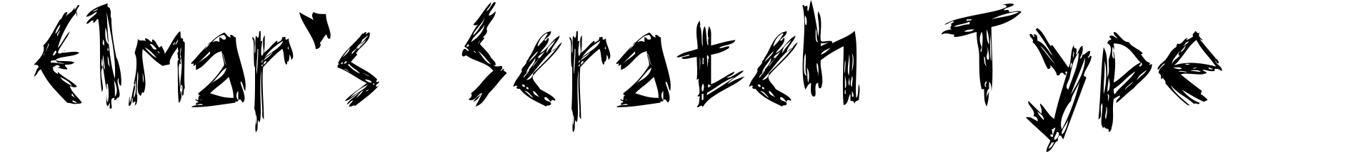 Elmar's Scratch Type