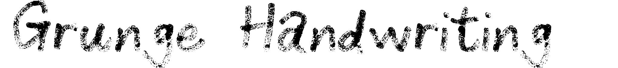Grunge Handwriting