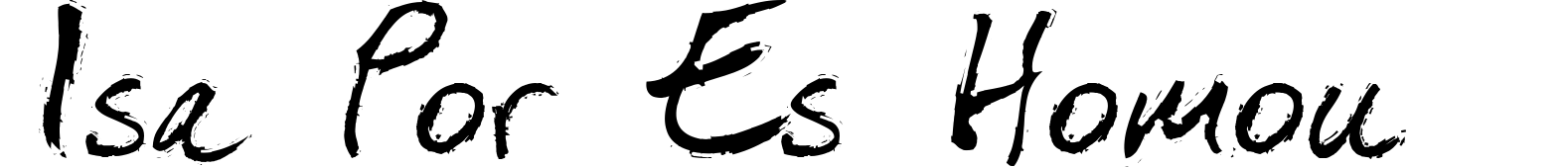 Isa Por Es Homou