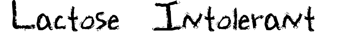 Lactose Intolerant