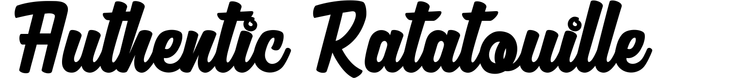 Authentic Ratatouille