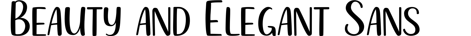 Beauty and Elegant Sans