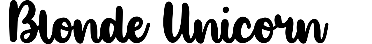 Blonde Unicorn