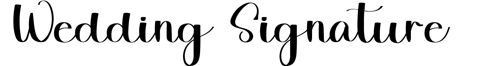 Wedding Signature