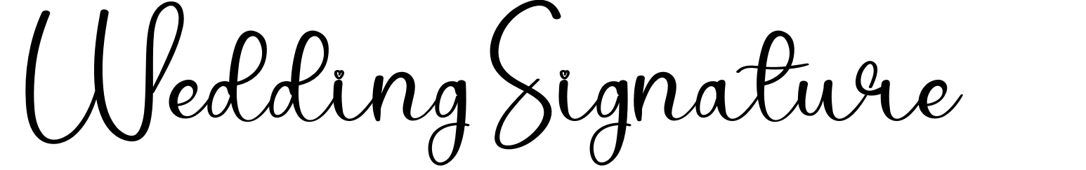 Wedding Signature