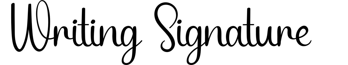 Writing Signature