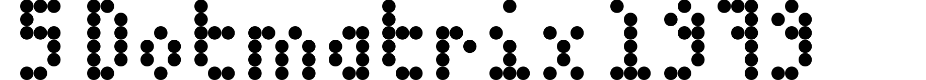 5 Dotmatrix 1979