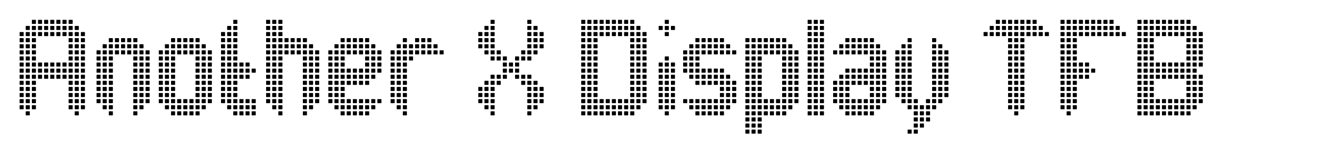 Another X Display TFB