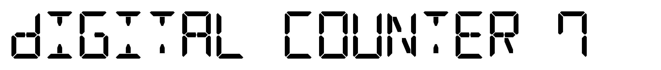 Digital Counter 7