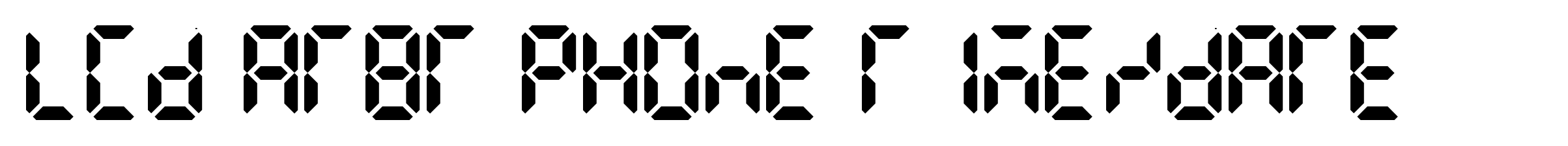 LCD AT&T Phone Time Date