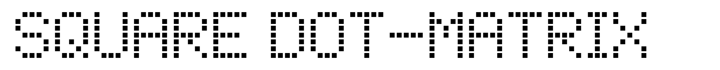 Square Dot-Matrix