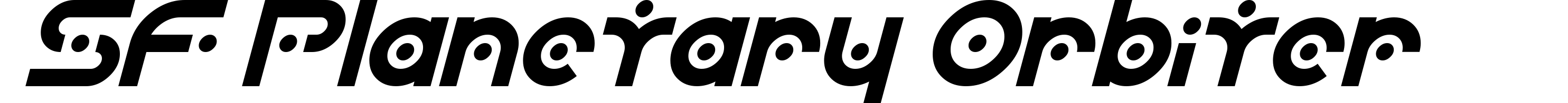 SF Planetary Orbiter