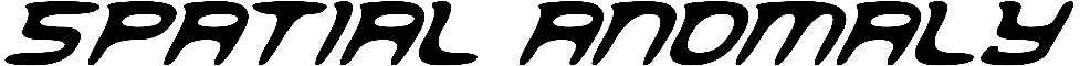 Spatial Anomaly