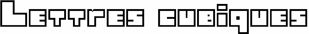 Lettres cubiques