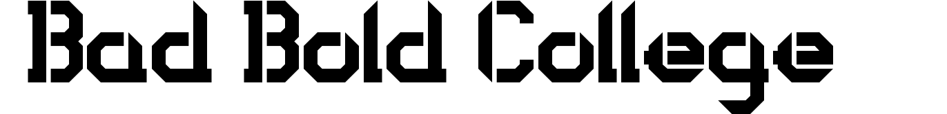 Bad Bold College
