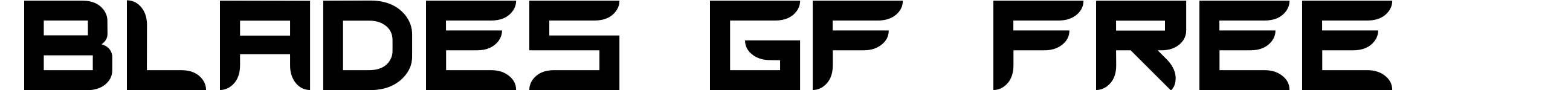 Blades GF Free