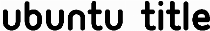 Ubuntu Title