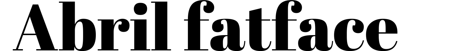 Abril fatface