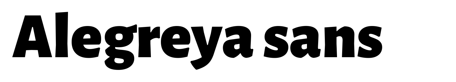 Alegreya sans