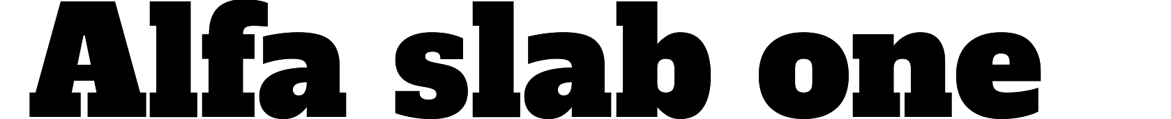 Alfa slab one