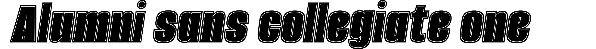 Alumni sans collegiate one