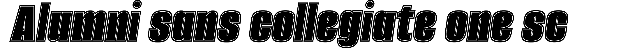 Alumni sans collegiate one sc