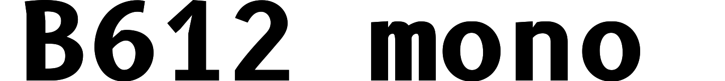 B612 mono