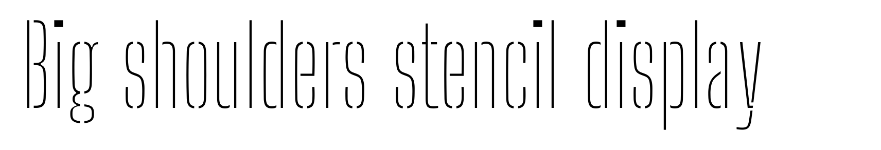 Big shoulders stencil display
