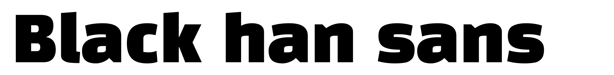 Black han sans