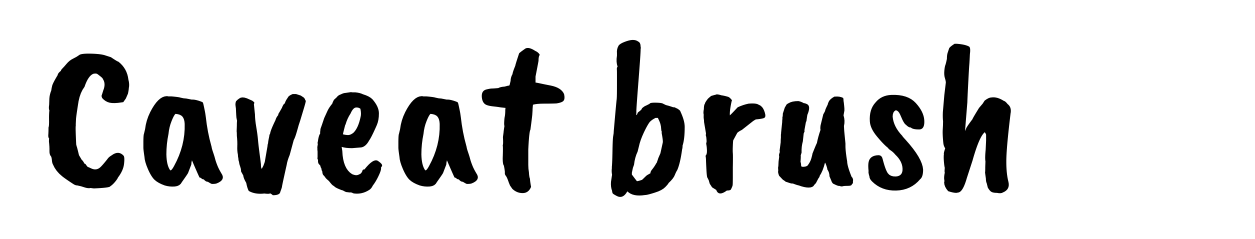 Caveat brush