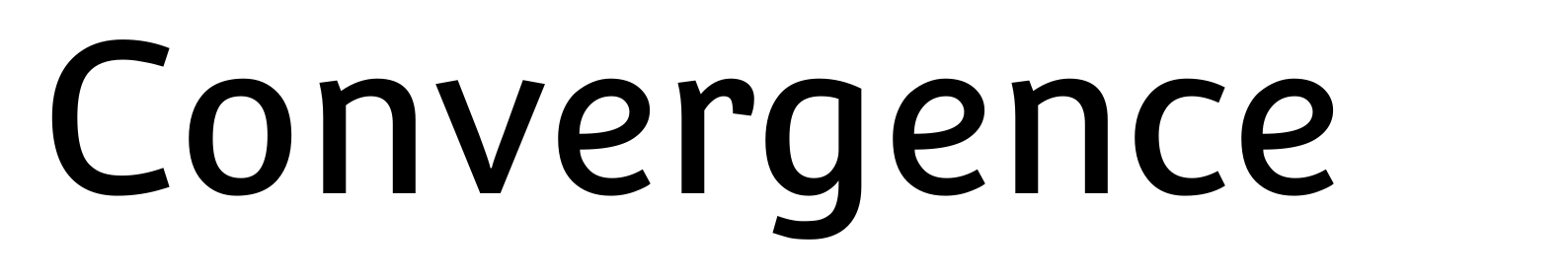 Convergence