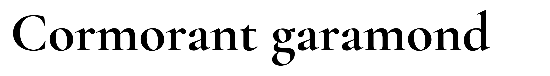 Cormorant garamond