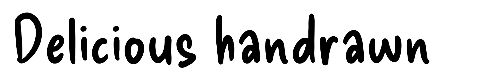 Delicious handrawn