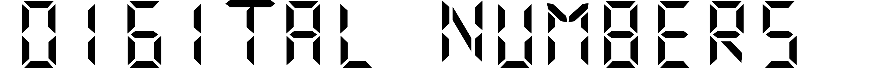 Digital numbers