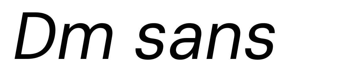 Dm sans