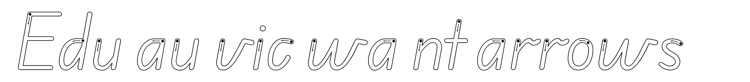 Edu au vic wa nt arrows