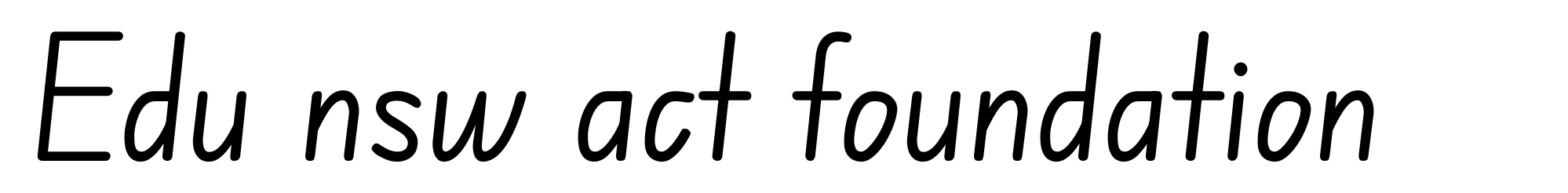 Edu nsw act foundation