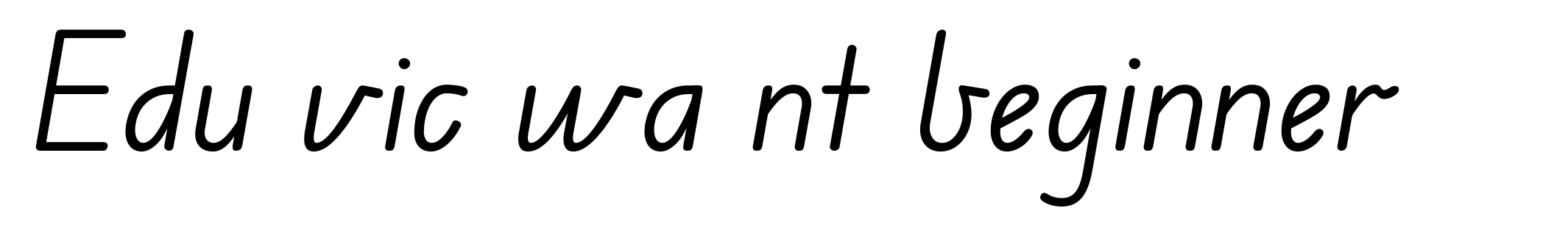 Edu vic wa nt beginner