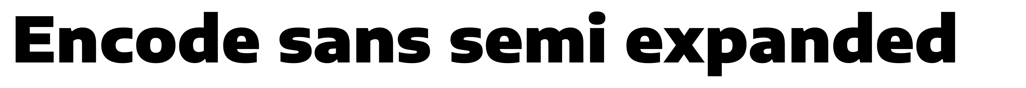 Encode sans semi expanded