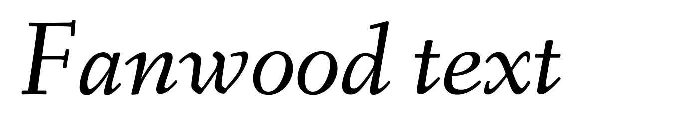 Fanwood text