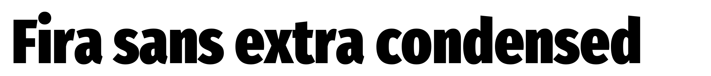 Fira sans extra condensed