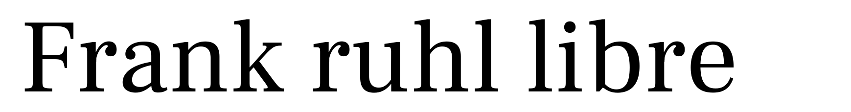 Frank ruhl libre