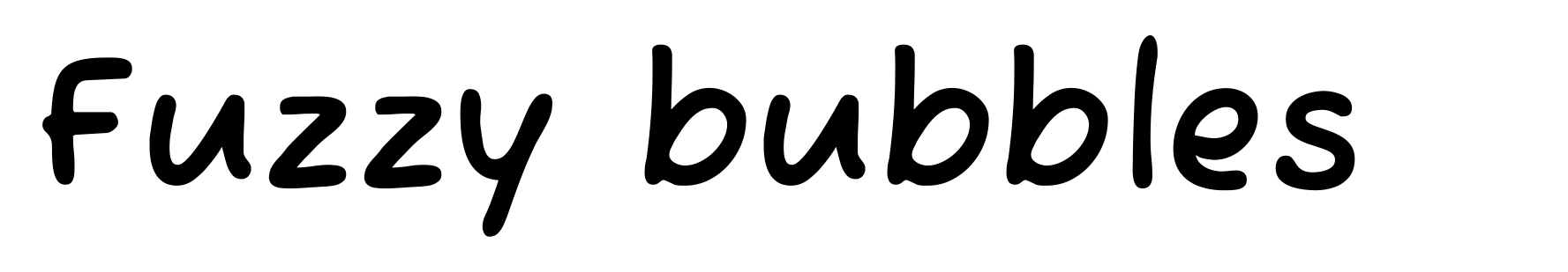 Fuzzy bubbles