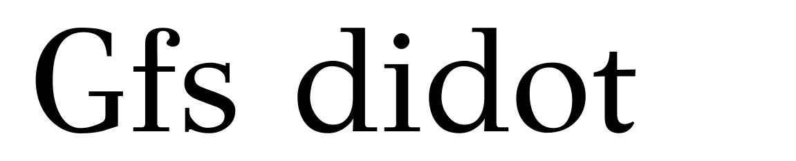 Gfs didot